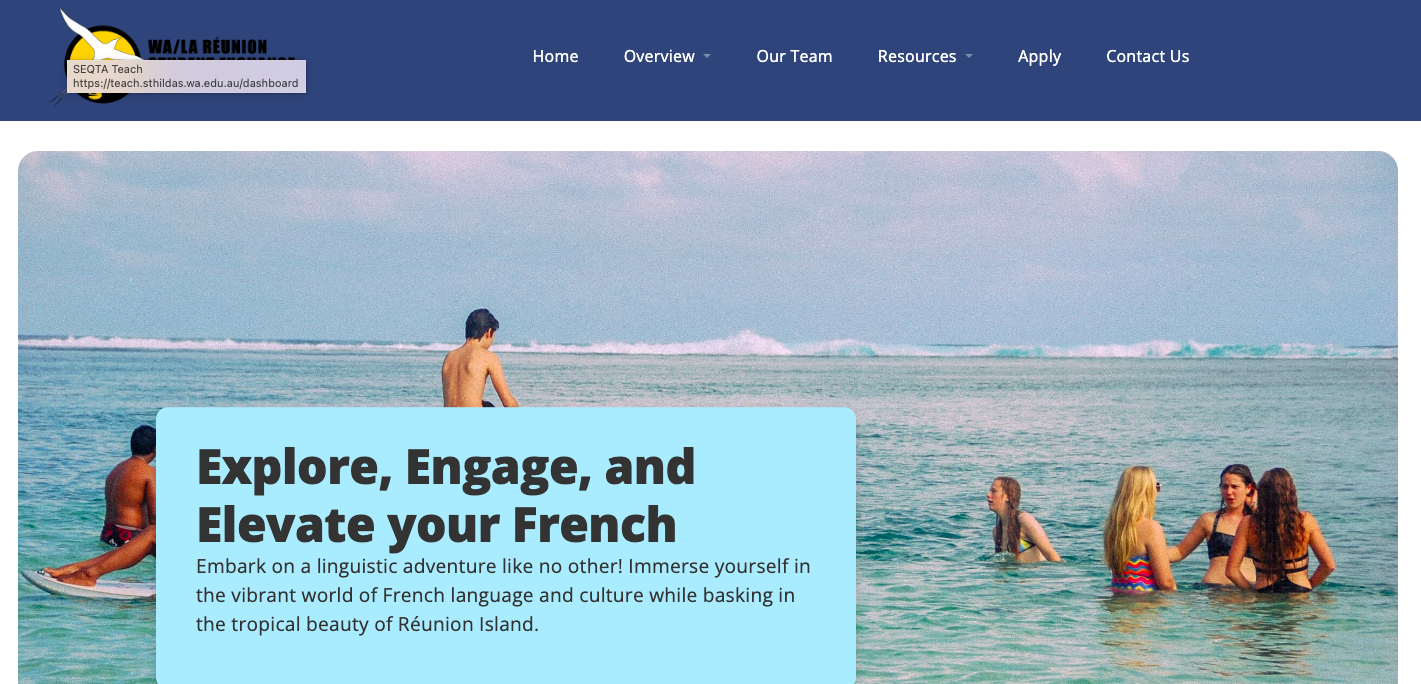 WA–La Réunion Student Exchange